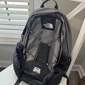 The North Face Grey and Black Daypack Backpack
